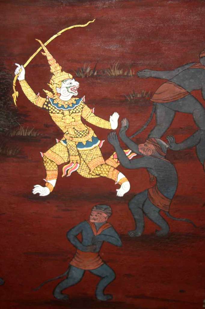 Mural, Gran Palacio Real de Bangkok.