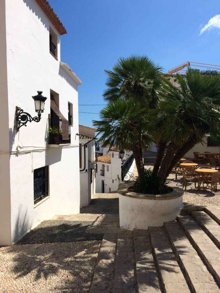 El casco antiguo de Altea en Alicante (España)