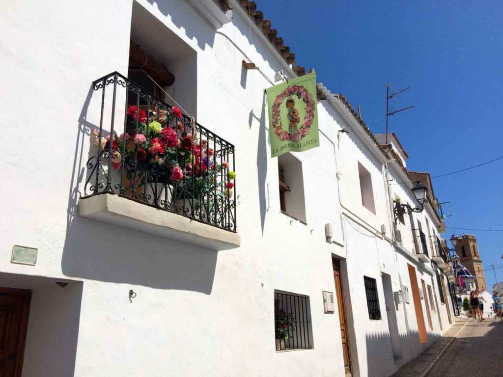 El casco antiguo de Altea en Alicante (España)